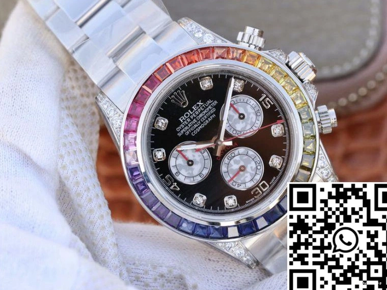 Rolex Cosmograph Black 116595RBOW BL Factory Rainbow Dial Daytona 0206